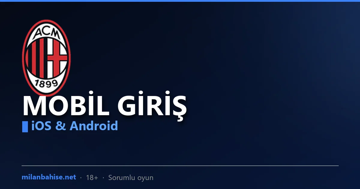 Milanbahis mobil giriş görseli