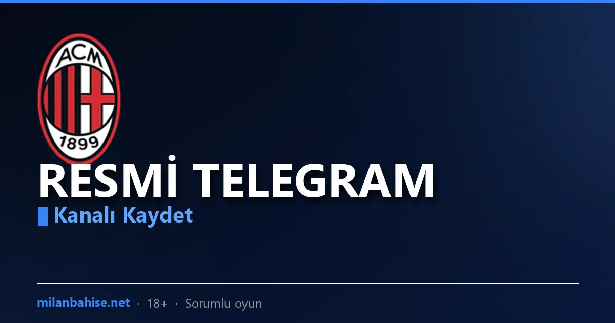 Milanbahis Telegram resmi kanal görseli